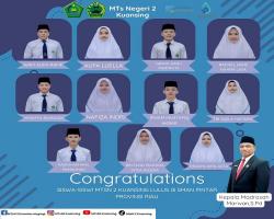 Hebat, 11 Siswa MTsN 2 Kuansing Diterima Masuk SMAN Pintar Riau